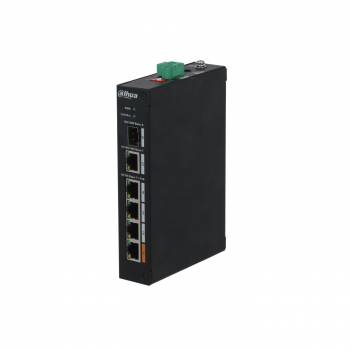 PFS3106-4ET-60-V2 Switch PoE, 4xPoE, 1xUpLink, 1xSFP